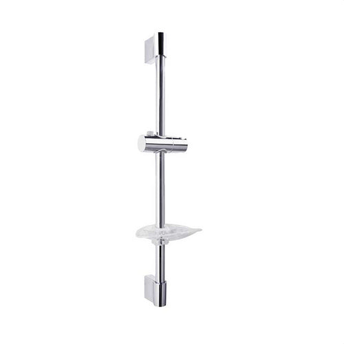 Barra ducha 630 mm diámetro 20 soporte + Jabonera latón