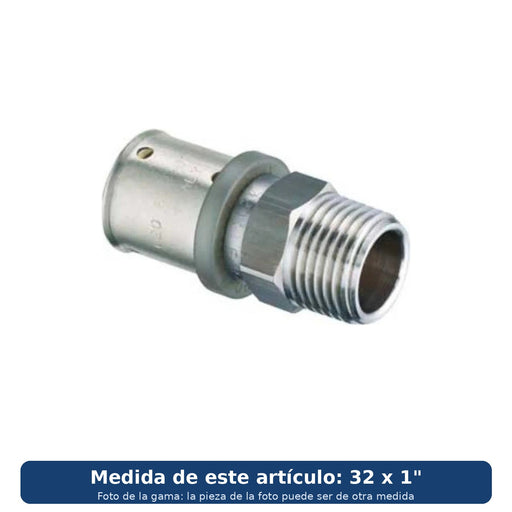 ALB racor fijo macho PressALB multicapa 32 x 1" (prensar) (foto de la gama, medida 32 x 1")