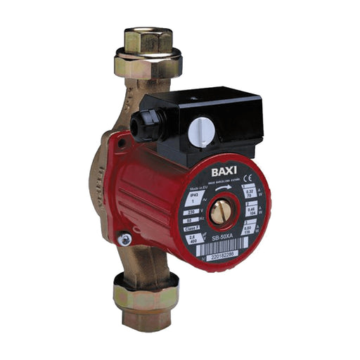 Circulador de ACS Baxi serie SB con cuerpo de bronce y motor rojo