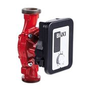 Circulador Baxi Quantum Maxi 1025 con cuerpo rojo y cabezal con pantalla y botón