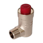 Purgador automático de aire Baxi Flexvent H en escuadra con tapón rojo y rosca macho de 1/2"