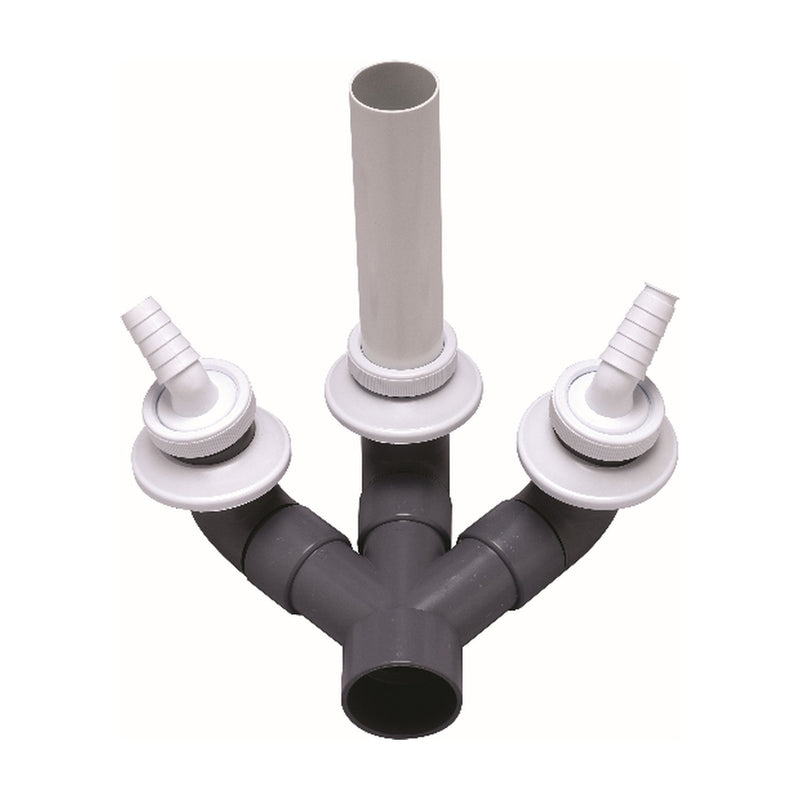 Kit desagüe cocina Crearplast C-69 con toma de fregadero y dos tomas de electrodoméstico