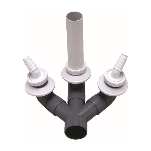 Kit desagüe cocina Crearplast C-69 con toma de fregadero y dos tomas de electrodoméstico