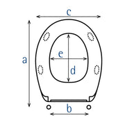 Esquema de cotas del asiento Estoli Reina
