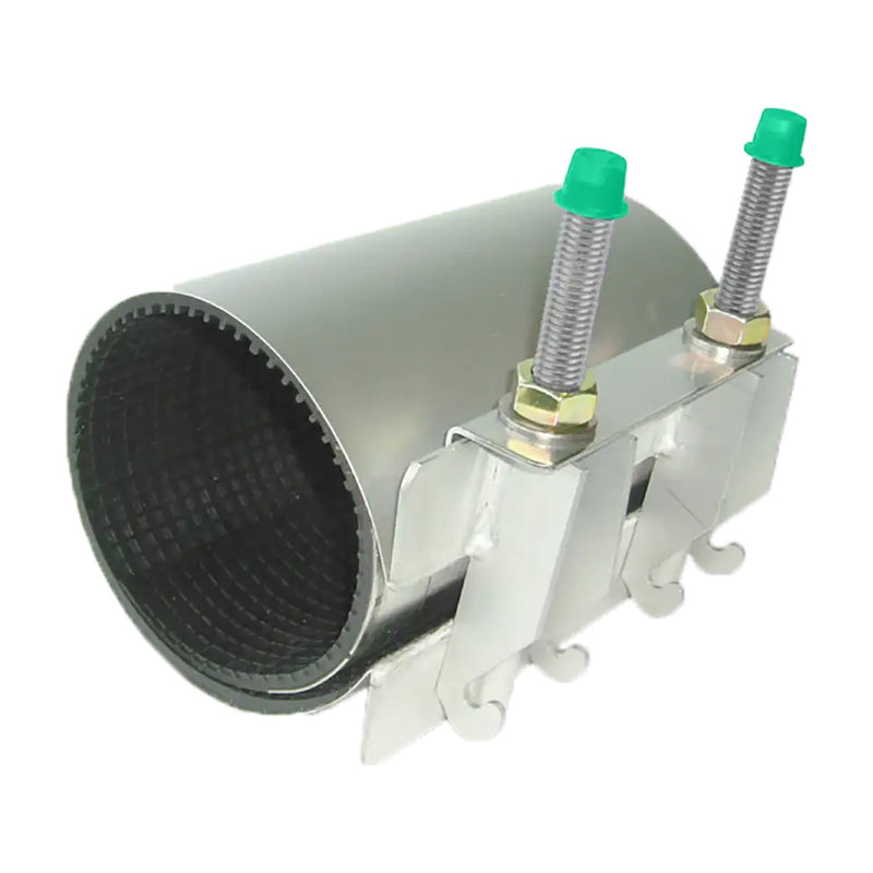 Abrazadera de reparación Gebo Unifix Maxi 1 de acero inoxidable con junta EPDM y dos pernos