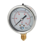 Manómetro Genebre 3822 de 0 a 10 bar con caja de acero inoxidable