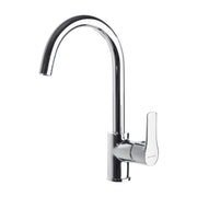 Grifo monomando de fregadero Ramón Soler Titanium con caño cisne