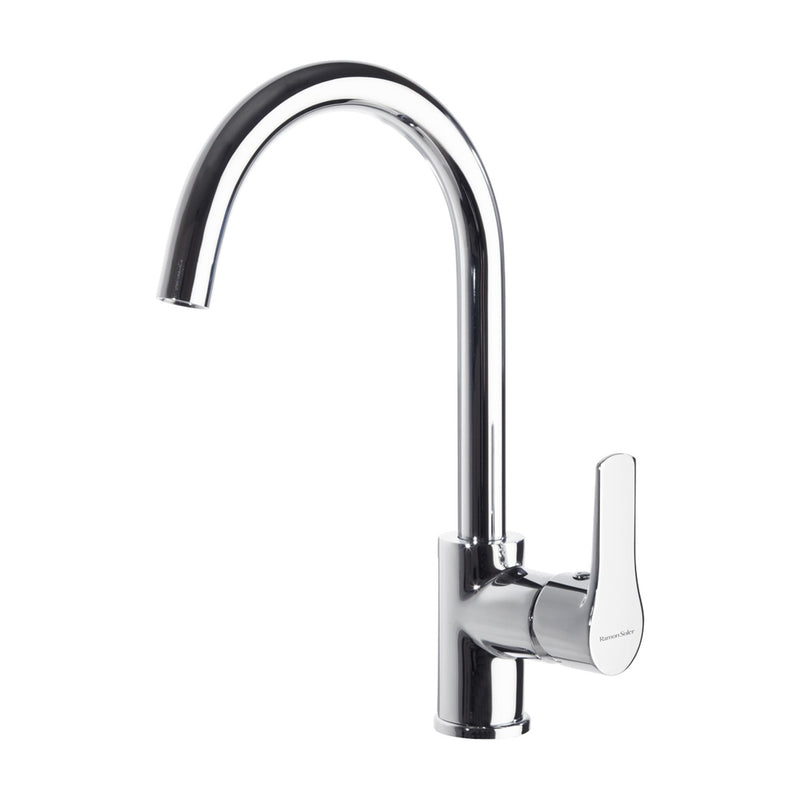 Grifo monomando de fregadero Ramón Soler Titanium con caño cisne