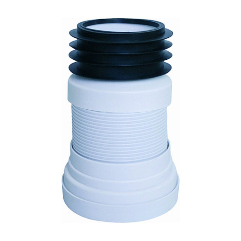 Manguito extensible de inodoro MINI Idrospania 30521 con junta de goma labiada
