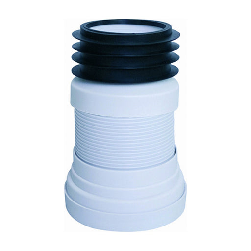 Manguito extensible de inodoro MINI Idrospania 30521 con junta de goma labiada