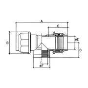 Dibujo técnico de la te Jimten J-65 con sus cotas