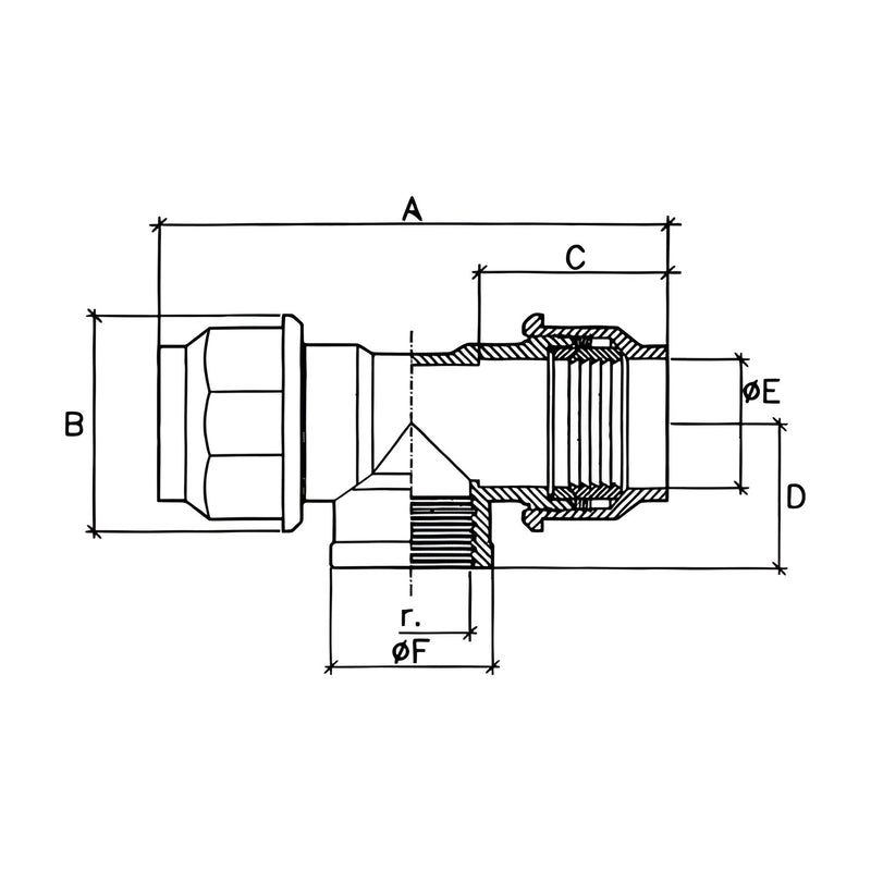 Dibujo técnico de la te Jimten J-65 con sus cotas