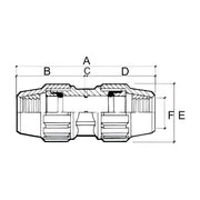 Dibujo técnico del enlace recto Jimten J-63