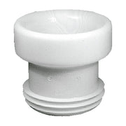 Manguito de inodoro elástico Jimten S-218 de 110 mm, blanco
