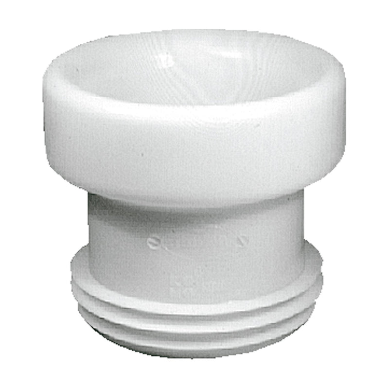 Manguito de inodoro elástico Jimten S-218 de 110 mm, blanco