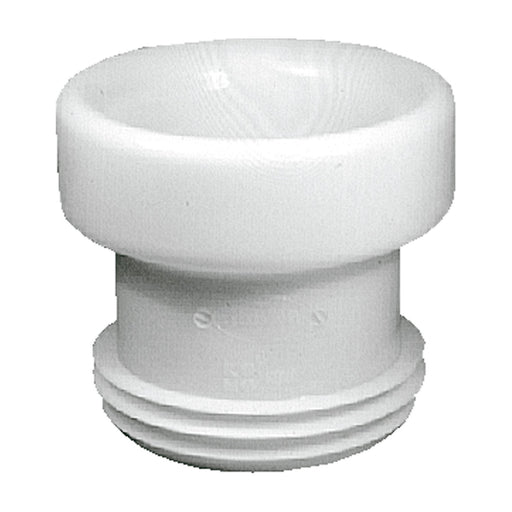 Manguito de inodoro elástico Jimten S-218 de 110 mm, blanco