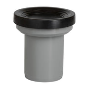 Manguito de inodoro Jimten S-164 de PVC gris con junta negra