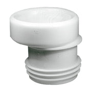 Manguito de inodoro elástico excéntrico Jimten S-219 de 110 mm, blanco