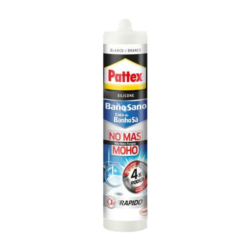 Cartucho de silicona Pattex Baño Sano No Más Moho 280 ml