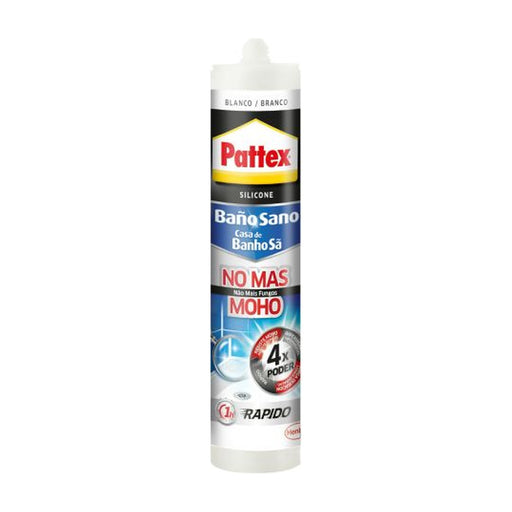 Cartucho de silicona Pattex Baño Sano No Más Moho 280 ml