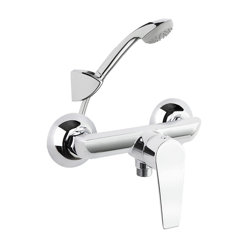 Conjunto monomando de ducha Ramón Soler Civic con ducha de mano y soporte, cromo