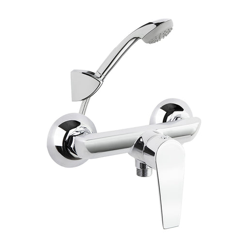 Conjunto monomando de ducha Ramón Soler Civic con ducha de mano y soporte, cromo