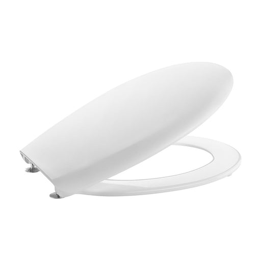 Tapa y asiento Roca Victoria A801B6000B blanco con bisagras de acero inoxidable