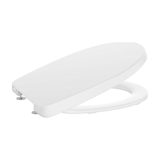 Tapa y asiento Roca Victoria de Supralit blanco con bisagras de acero inoxidable