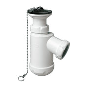 Sifón botella extensible Jimten S-61 con válvula, tapón y cadenilla