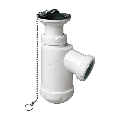 Sifón botella extensible Jimten S-61 con válvula, tapón y cadenilla
