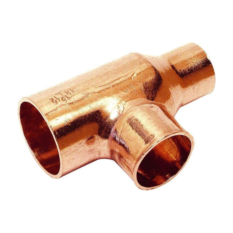 Té reducida de cobre STH 5130R para soldar