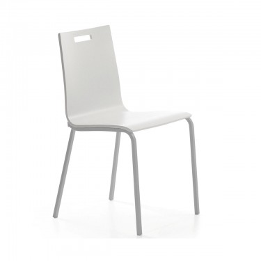 Silla Pola madera blanca