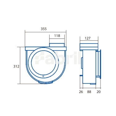 Medidas Extractor cocina GS-600 CATA