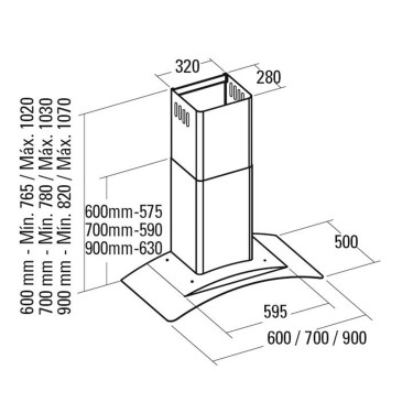 Medidas campana S Gamma 900