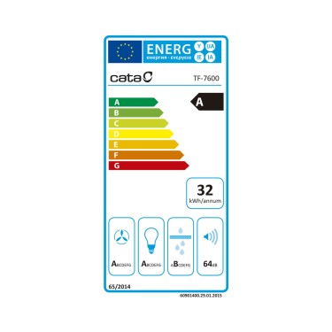 Etiqueta energética TFH 7600 GWH