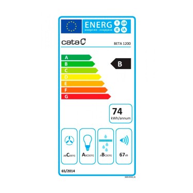 Etiqueta energética campana Beta 900