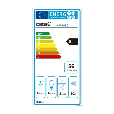 Etiqueta energética campana Angolo