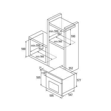 Horno Cata MDS 7208 X