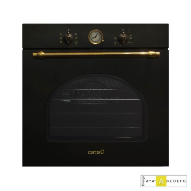 Horno multifunción MRA 7108 BK cristal negro rustico