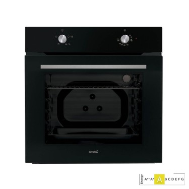 Horno estático SES 7004 BK cristal negro