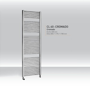 Radiador toallero CL 60 Cromado 800