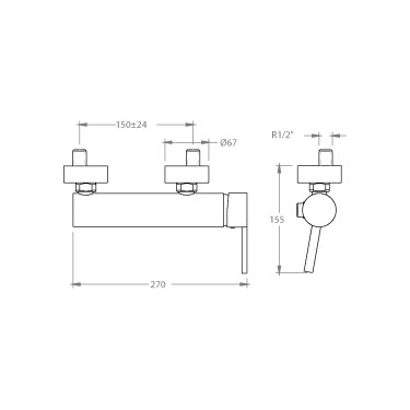 Grifo ducha Drako 3308T3