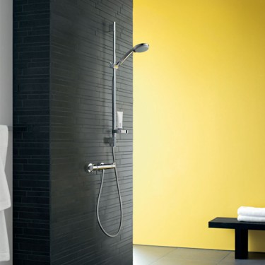 Croma 100 Set de ducha con termostato y barra ducha