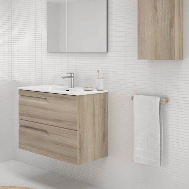 Conjunto mueble suspendido Vitale 60 y lavabo