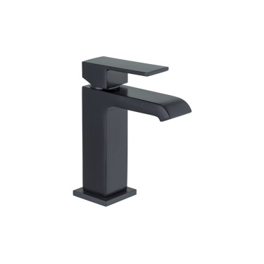 Monomando lavabo negro Cubic