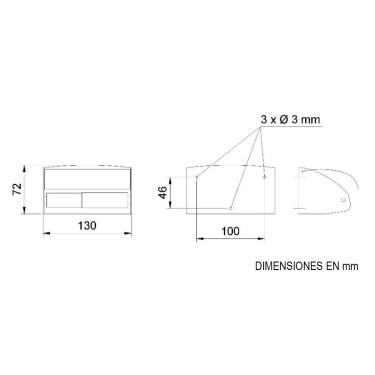 Medidas dispensador papel Domestics 05013.S